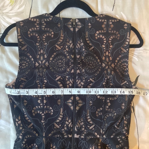 BCBGMAXAZRIA Rena Lace Peplum Top - Picture 7 of 8